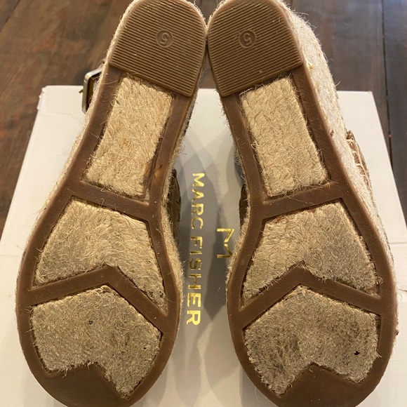 Marc Fisher Alina Espadrille Wedge, Tan, 5 - Picture 10 of 11